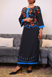 Black and Blue Kaftan
