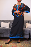 Black and Blue Kaftan