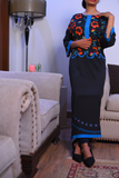 Black and Blue Kaftan